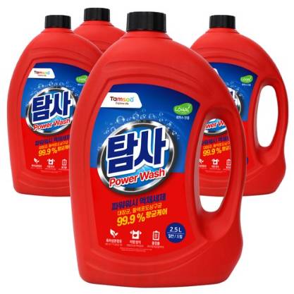 탐사 파워워시 액체세제&#44; 2.5L&#44; 4개