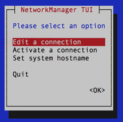 Edit a connection 을 선택합니다.