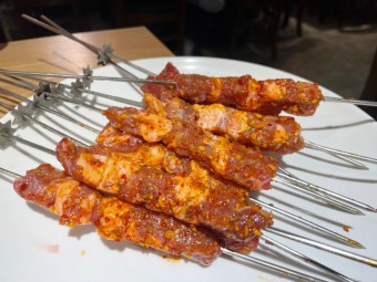 양갈비 양꼬치  양고기  멘보샤