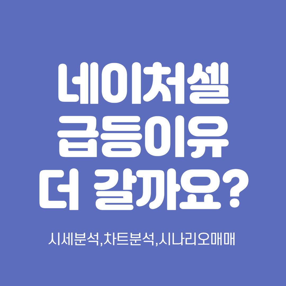  네이처셀 시세 분석 급등이유 더갈까요?