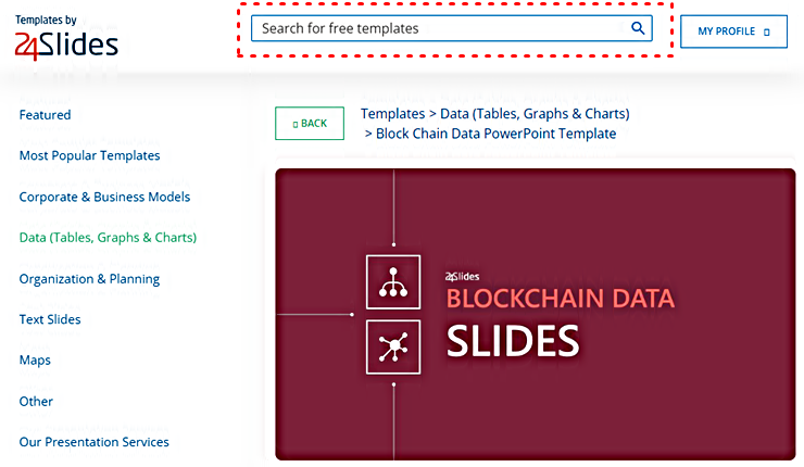 bitcoin blockchain│24slides Free powerpoint templates