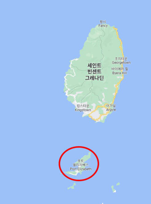 Saint Vincent and the Grenadines (세인트 빈센트 그레나딘) 지도