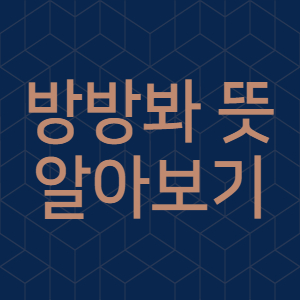  방방봐 뜻
