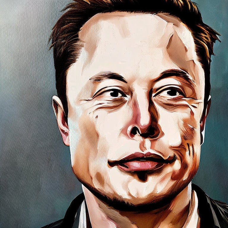 Oil painting of Elon Musk&#44; high quality