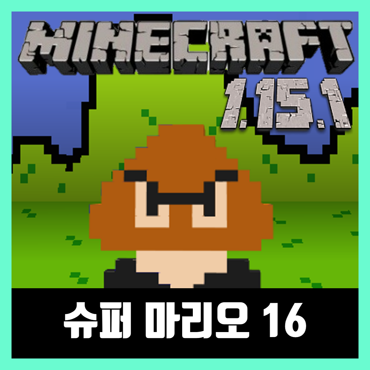  마인크래프트 1.15.1 슈퍼마리오 탈출맵 점프맵 SUPER MARIO