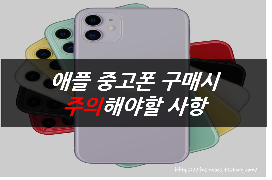  중고나라 : 애플 중고폰 구매 시 주의해야 할 사항