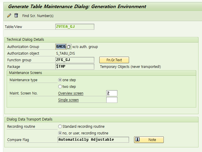 Sap maintenance view 