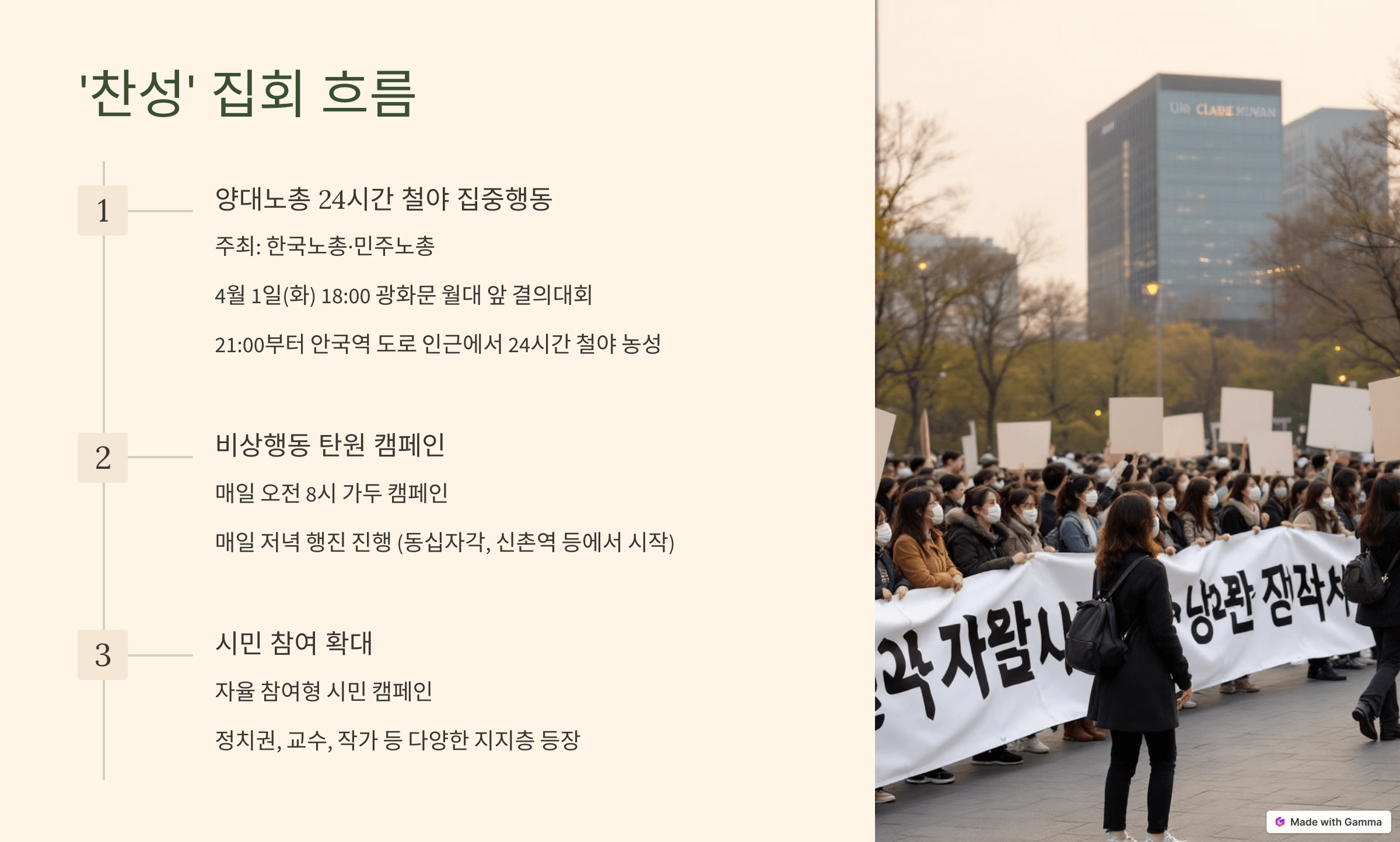 4월 1일 윤석열 탄핵 심판 집회 일정 장소