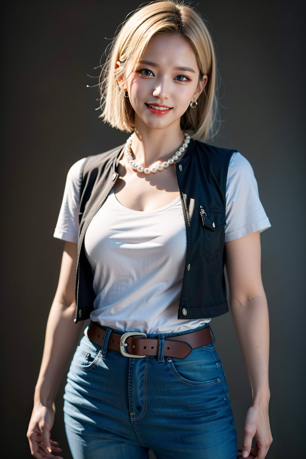  AI로 생성한 드래곤볼 인조인간18호 실사 이미지 - 2
