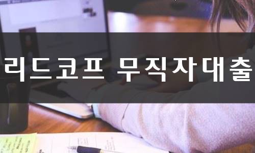 리드코프 무직자대출
