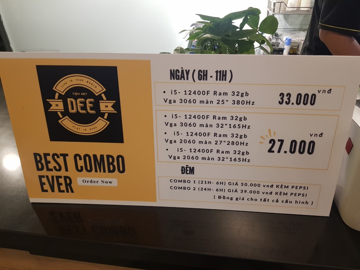호치민 PC방&#44; 빈탄군 Tiem net DEE 168 - 특별 요금