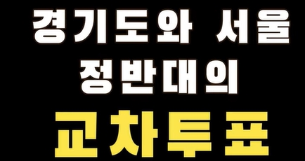  6.1 지방선거...경기도와 서울시의 교차투표 정말 일어났다...왜