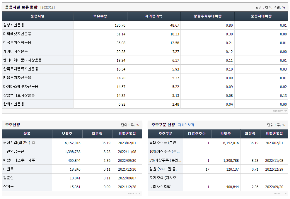 해성DS 주가전망 주가목표기업정보 2