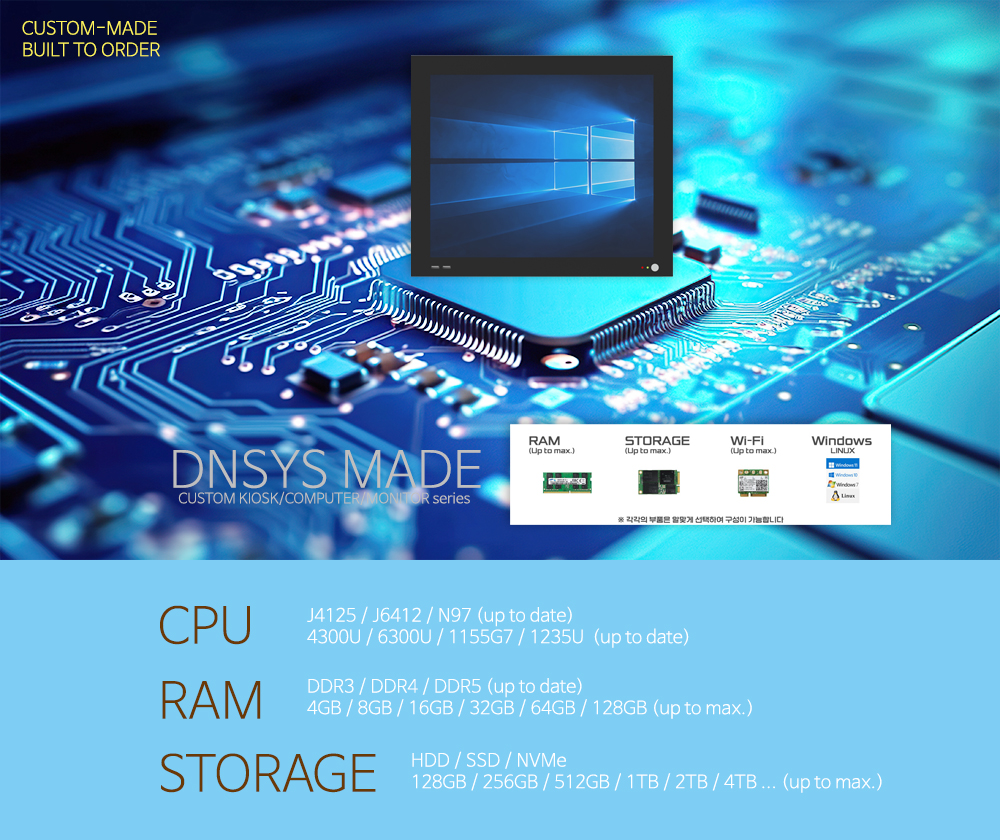 DAXT DNSYS Industrial all-in-one PC