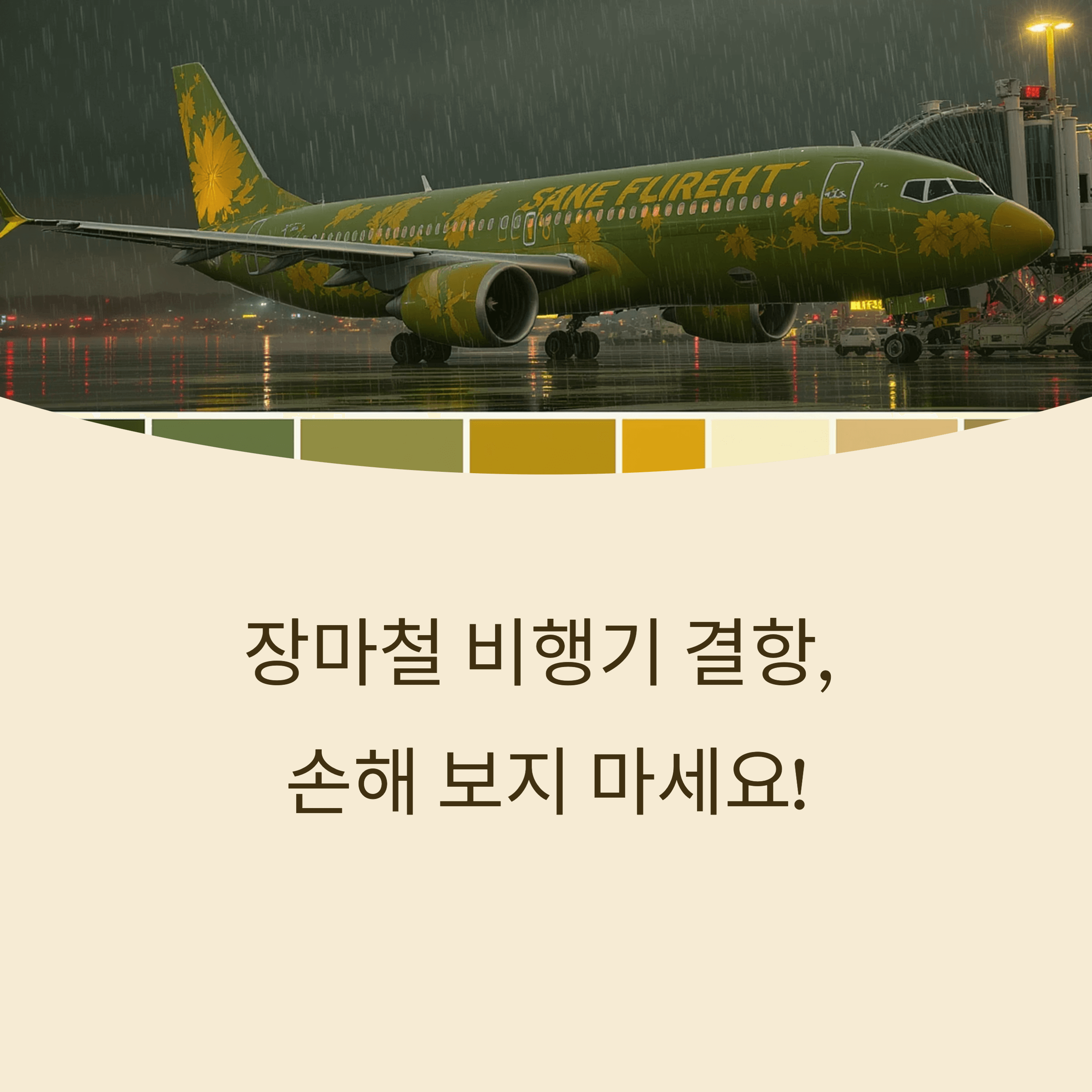 장마철 비행기 결항 시 보상기준과 대처법 완벽정리