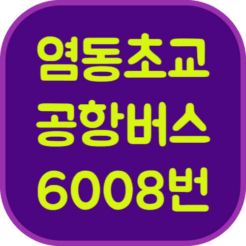 염동초교-6008번-공항버스-이미지