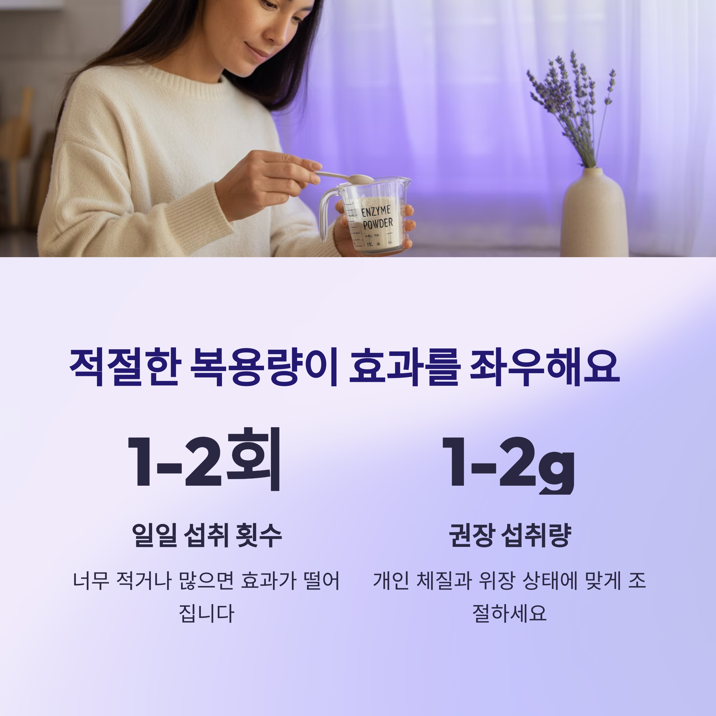 복용량, 지나치게 높거나 낮을 경우도 효과에 영향