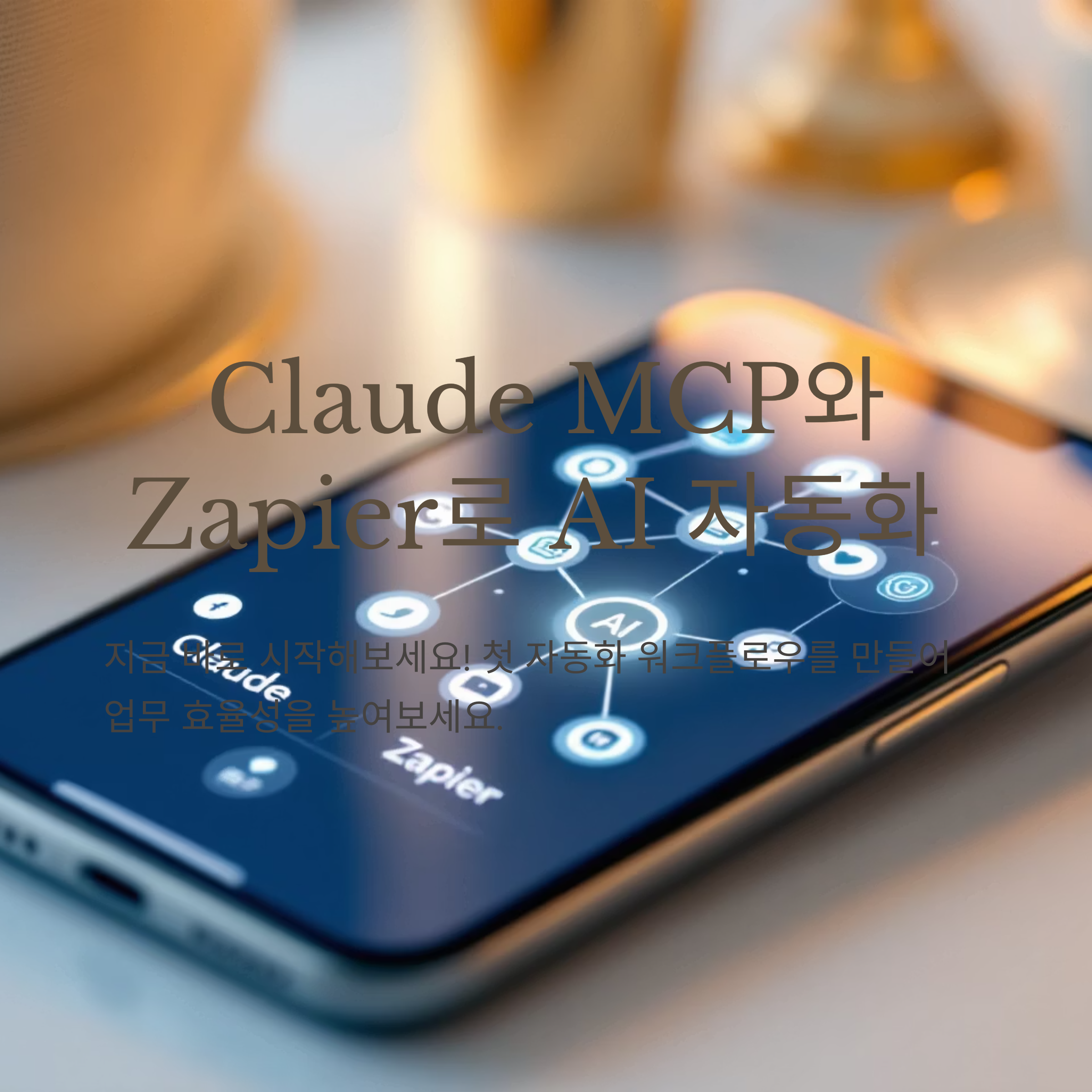 Claude MCP와 Zapier를 활용한 AI 자동화 시작 안내 이미지