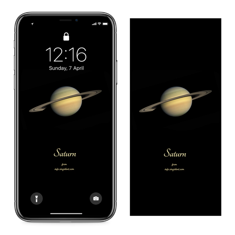 10 토성 C - Saturn 아이폰우주배경화면