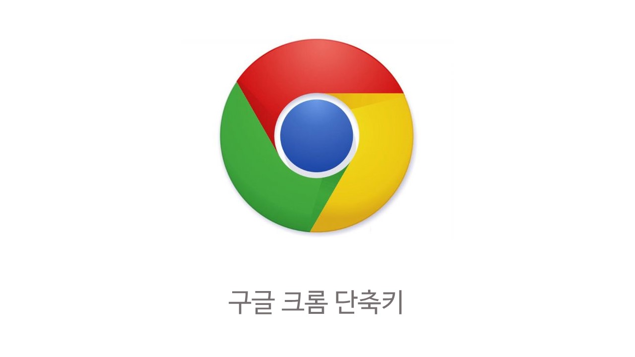  구글 크롬 단축키 모음