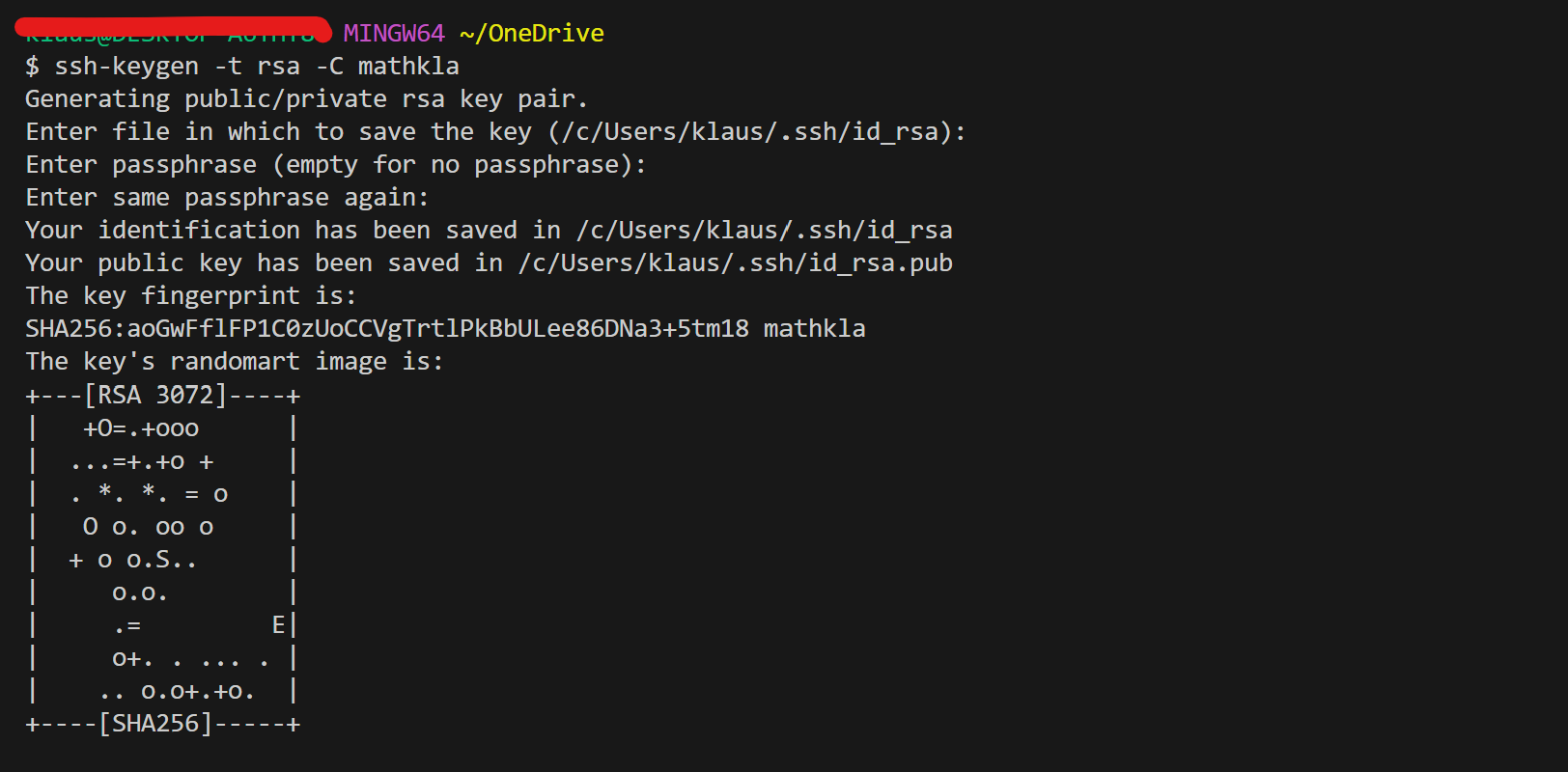 Ssh keygen