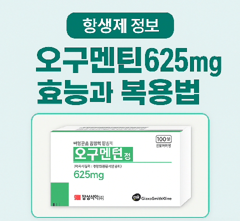 오구멘틴정625mg 효능과 복용법