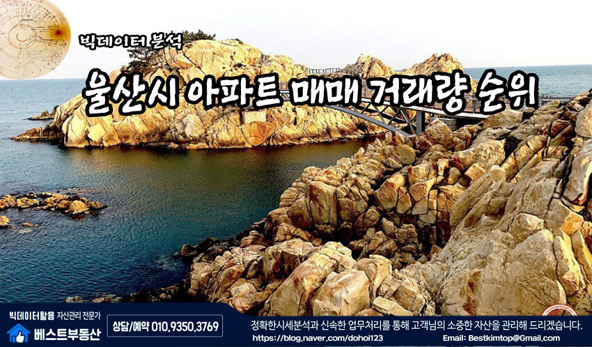  용인시 아파트 매매 거래량 순위 빅데이터 분석 !!!