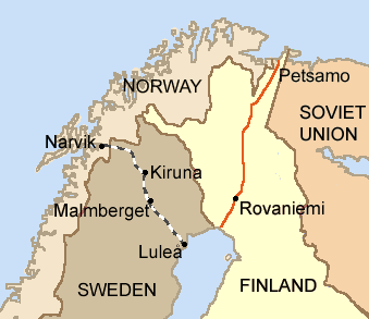 1940 스웨덴 철광석 철도 및 항구