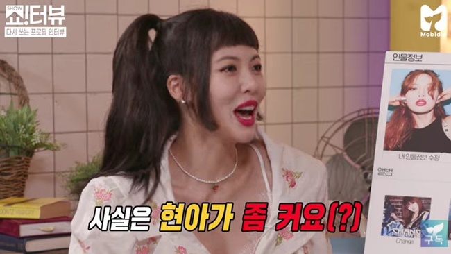  제시, 현아 신체 사이즈 폭로 “가슴 좀 크다”