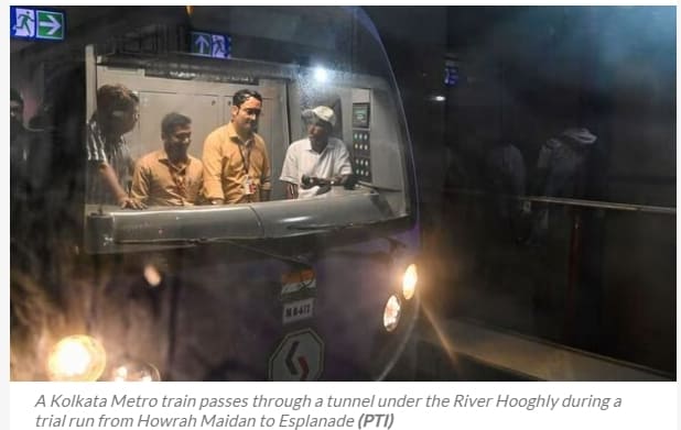 인도&#44; 최초 하저 메트로 첫 시험 운행 VIDEO: How Kolkata is creating history with India&#39;s first underwater metro