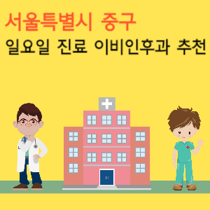 서울 중구 일요일 진료 이비인후과 추천