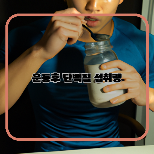 운동후 단백질 섭취량