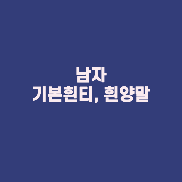  [쇼핑] 남자 기본티 흰티와 양말