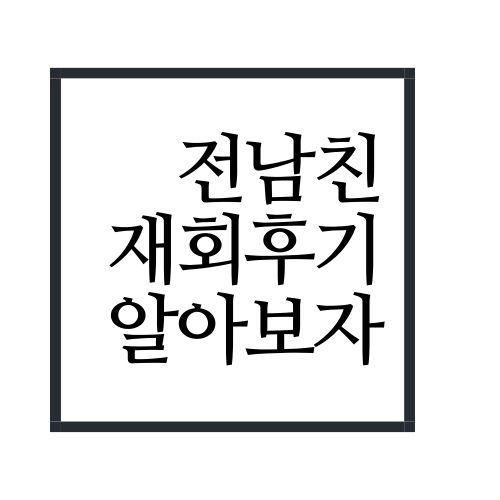  전남친 재회 후기에 대해서 알아보자(안보면 손해임)