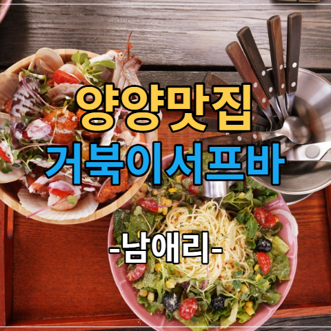  양양 맛집, 거북이 서프바 - 해산물 치킨 로제떡볶이