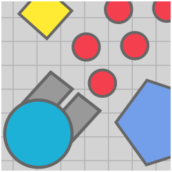  탱크키우기 게임하기 대포 서바이벌 다이피오(Diep.io)