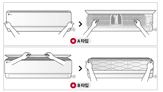 벽걸이형 에어컨 청소