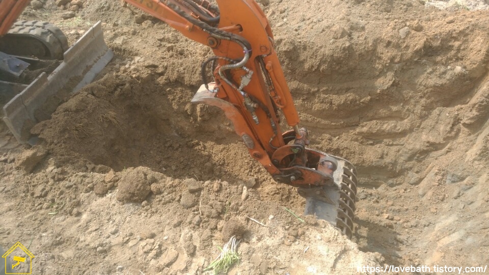 농막용 정화조 터파기