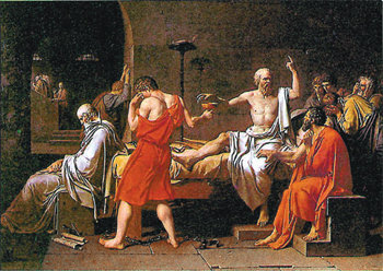 자크 루이 다비드의 &lsquo;소크라테스의 죽음&rsquo;(1787년)