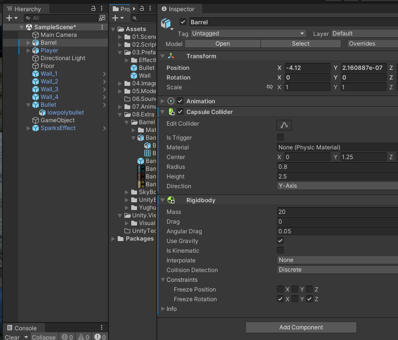 [Unity Course 2] 05. 총 발사 로직 4