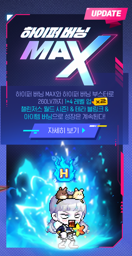 메이플스토리 하이퍼버닝 예시 이미지