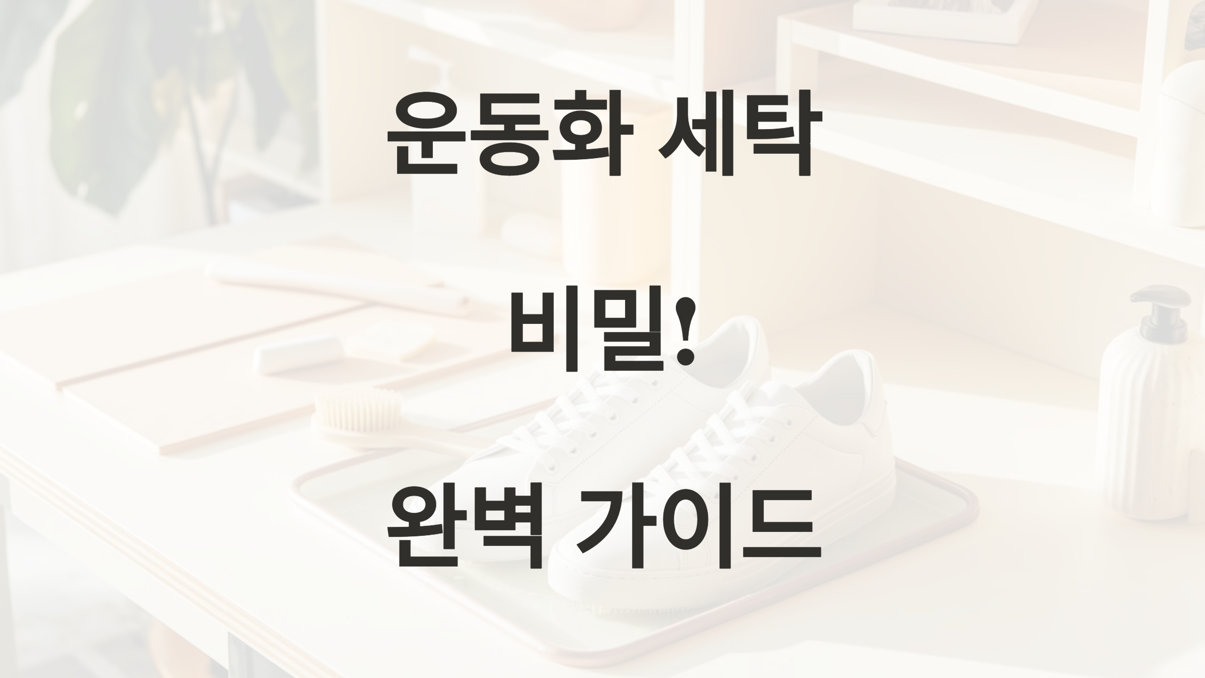 운동화 세탁