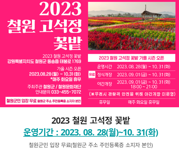 2023철원고석정꽃밭