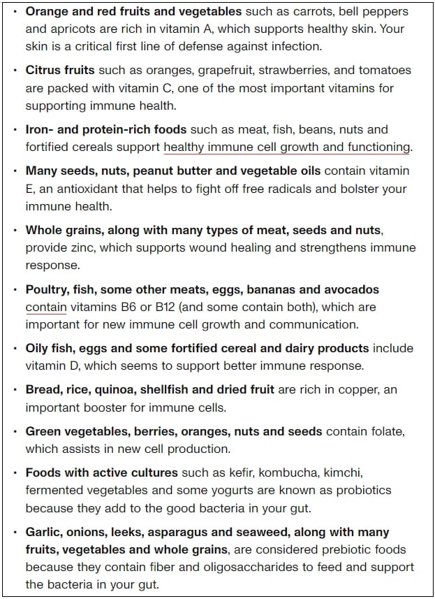 ‘면역력 가진 음식’은 없다?...균형잡힌 식단이 중요 Best Foods for Immune Health