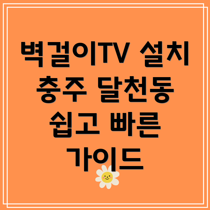 벽걸이 TV 설치