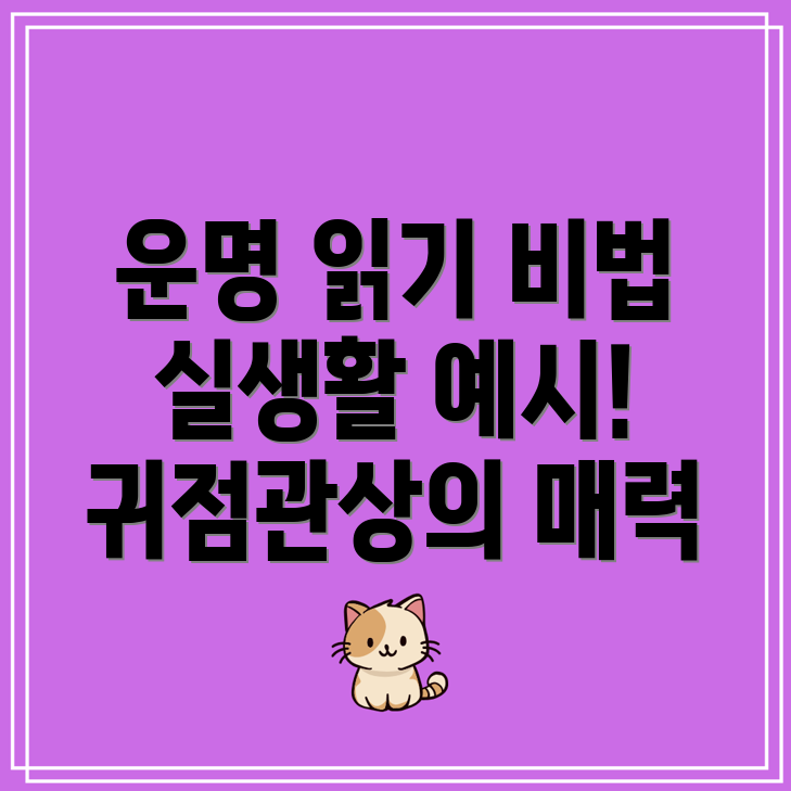 귀점관상