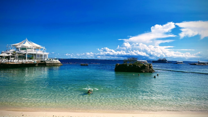 세부 해변 이미지