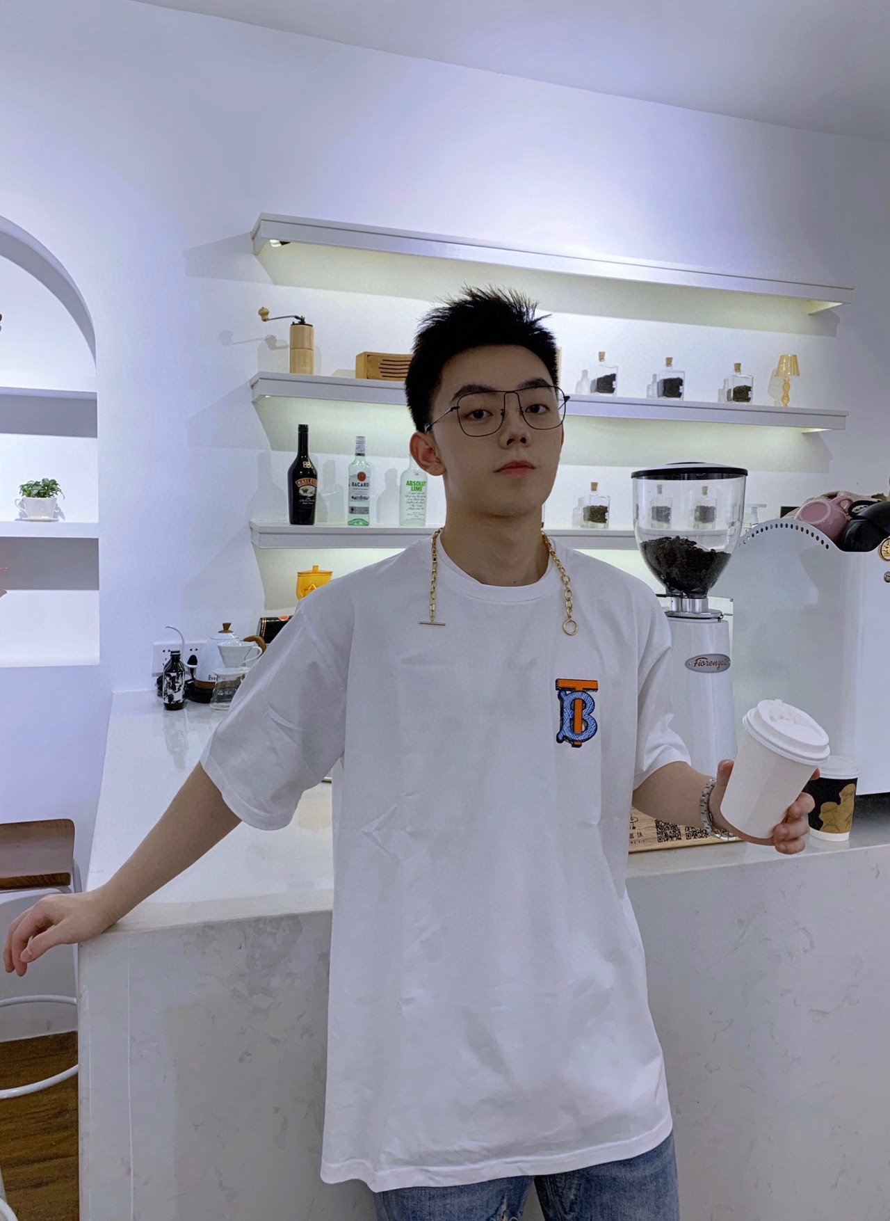  [BURBERRY] 버버리 모노그램 반팔 티셔츠 8032344