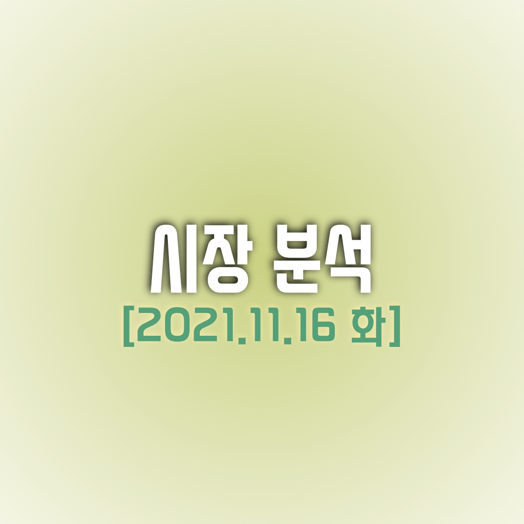  금일(11/16) 주식 시장 분석