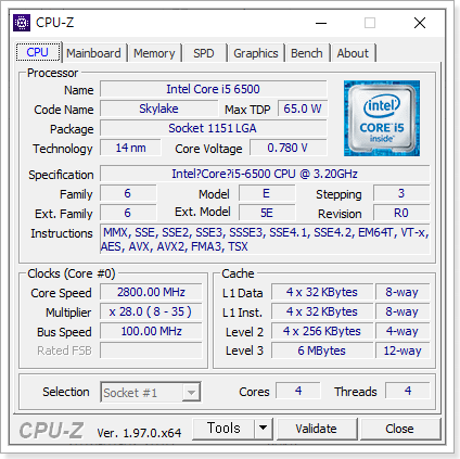  CPU-Z 사용방법 - 간단하게 내 컴퓨터 사양 확인하기